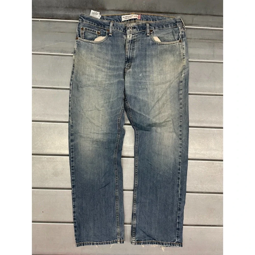 Levis 559 Jeans‎ Mens 36x30 Blue Medium Wash Relaxed Straight Fit 100% Cotton